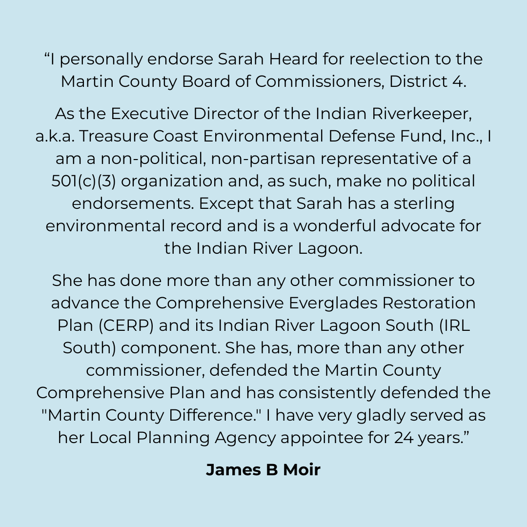 James B Moir endorsement